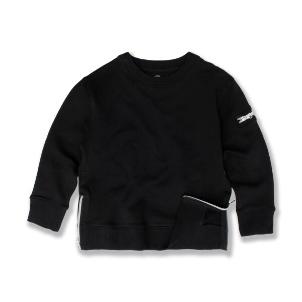 Organic Zippered Crew Neck - Tiny Tycoon