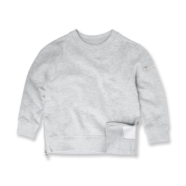 Organic Zippered Crew Neck - Tiny Tycoon